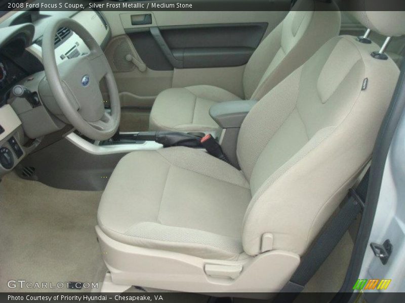 Silver Frost Metallic / Medium Stone 2008 Ford Focus S Coupe
