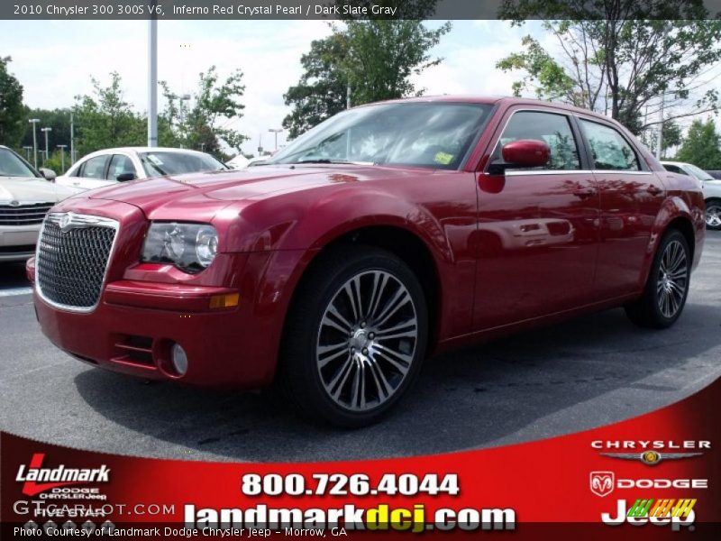 Inferno Red Crystal Pearl / Dark Slate Gray 2010 Chrysler 300 300S V6