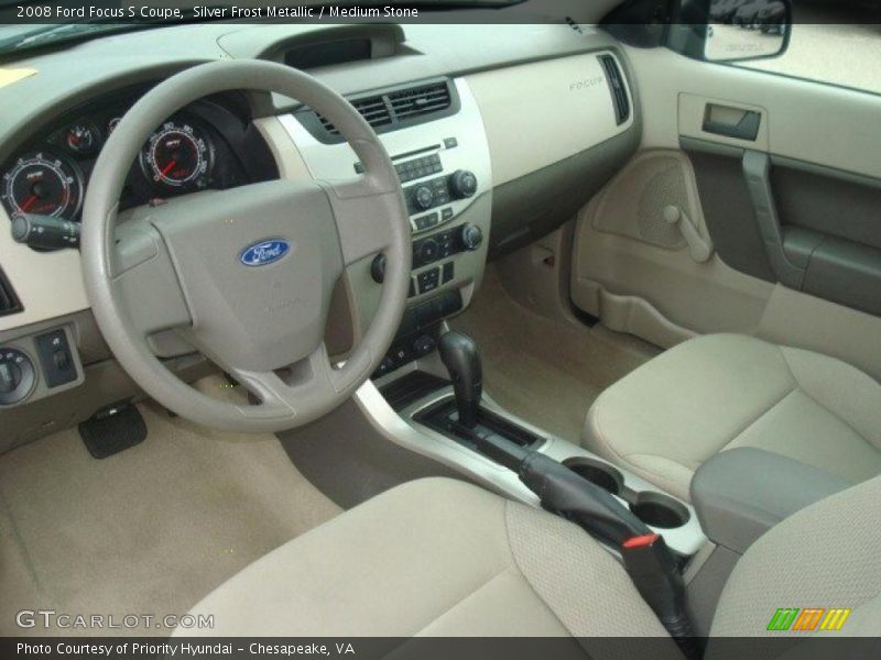 Silver Frost Metallic / Medium Stone 2008 Ford Focus S Coupe