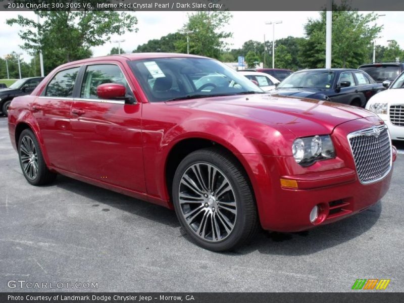 Inferno Red Crystal Pearl / Dark Slate Gray 2010 Chrysler 300 300S V6