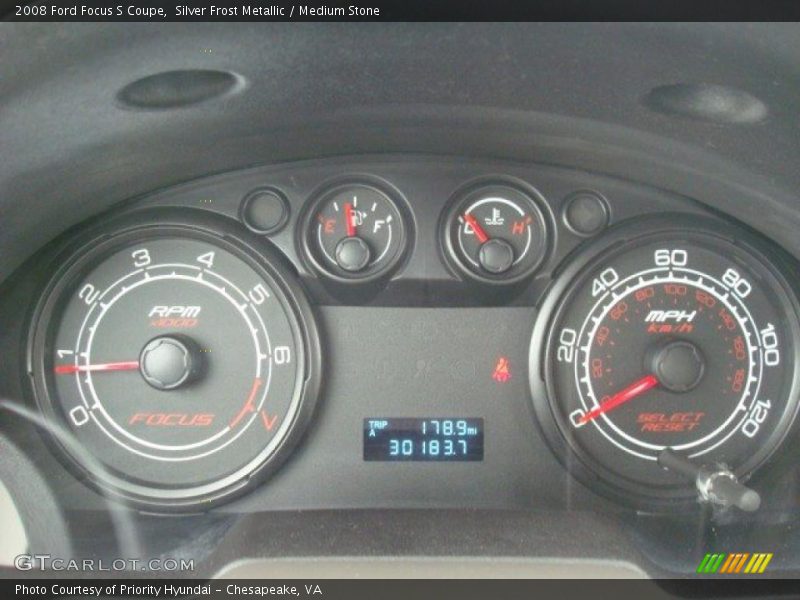 Silver Frost Metallic / Medium Stone 2008 Ford Focus S Coupe