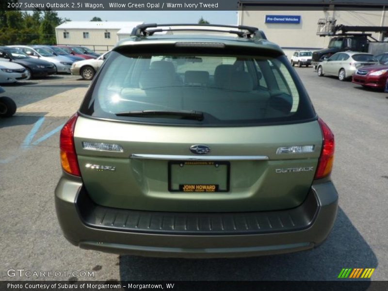 Willow Green Opal / Warm Ivory Tweed 2007 Subaru Outback 2.5i Wagon