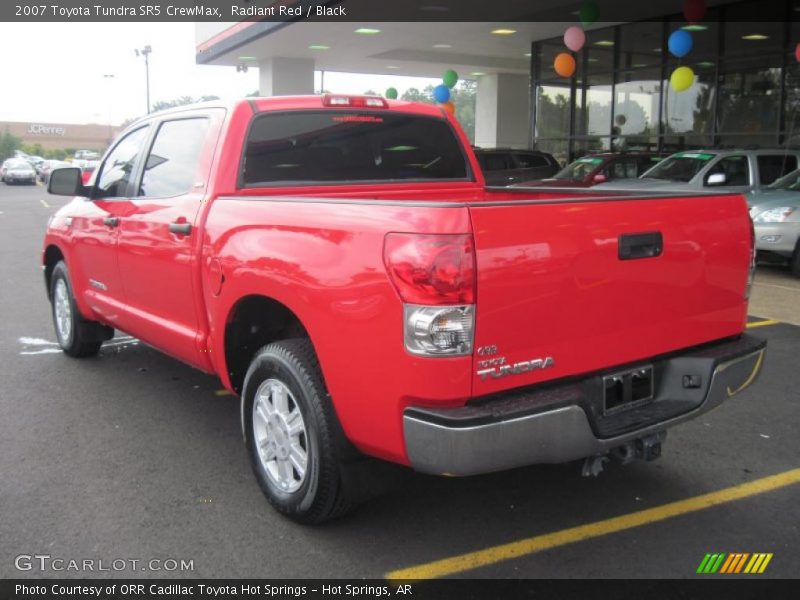 Radiant Red / Black 2007 Toyota Tundra SR5 CrewMax
