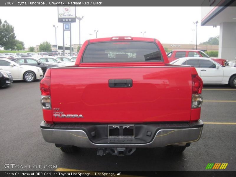 Radiant Red / Black 2007 Toyota Tundra SR5 CrewMax