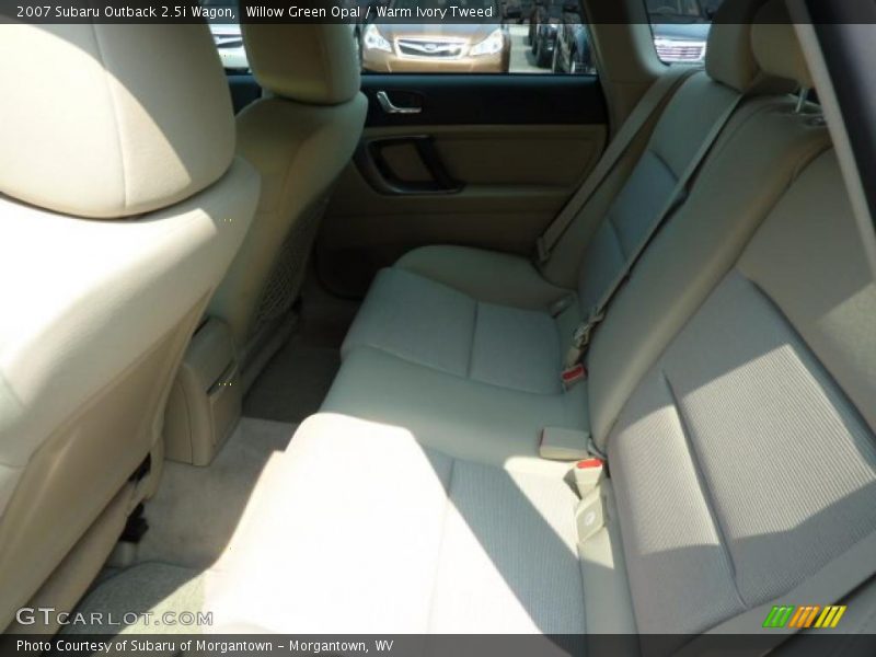 Willow Green Opal / Warm Ivory Tweed 2007 Subaru Outback 2.5i Wagon