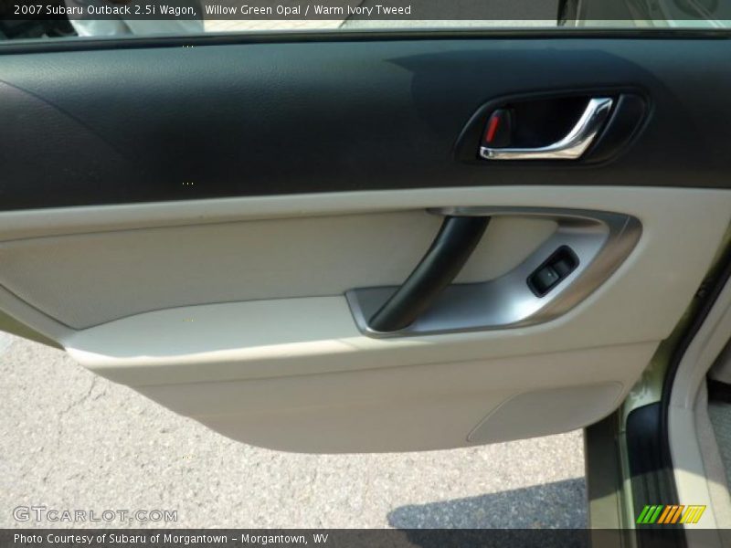 Willow Green Opal / Warm Ivory Tweed 2007 Subaru Outback 2.5i Wagon