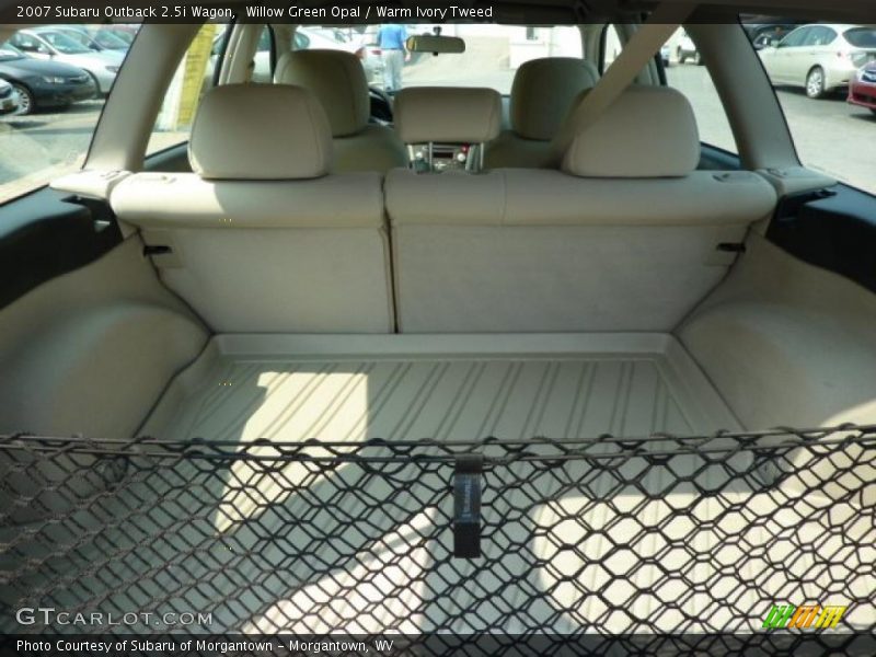Willow Green Opal / Warm Ivory Tweed 2007 Subaru Outback 2.5i Wagon