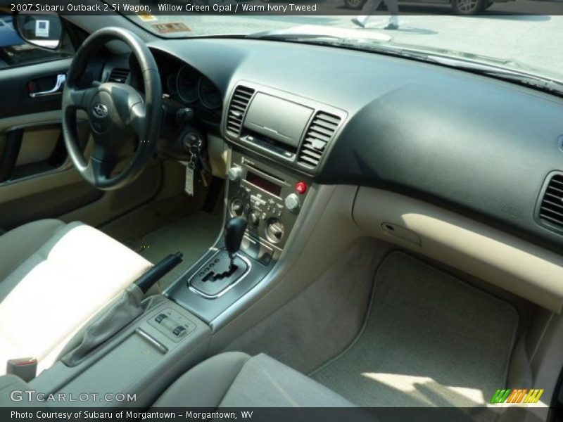 Willow Green Opal / Warm Ivory Tweed 2007 Subaru Outback 2.5i Wagon