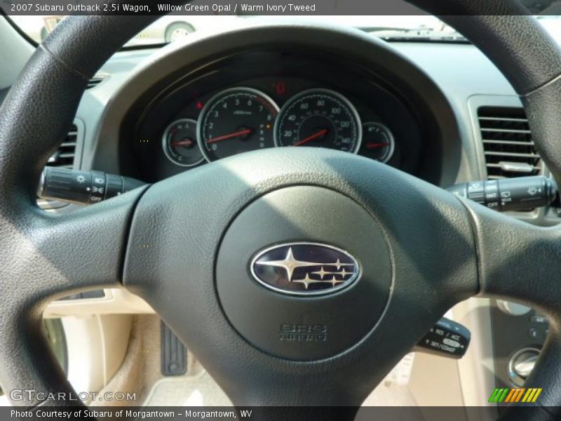 Willow Green Opal / Warm Ivory Tweed 2007 Subaru Outback 2.5i Wagon