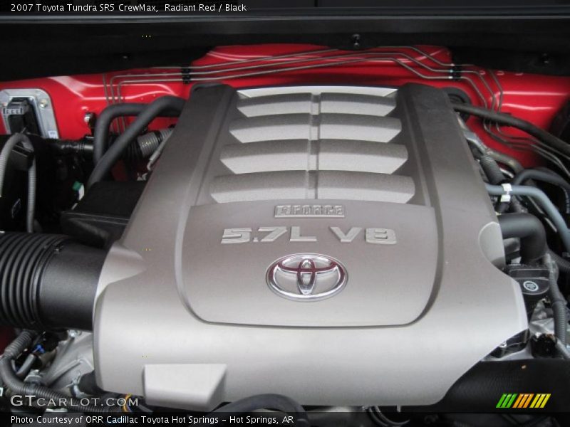 Radiant Red / Black 2007 Toyota Tundra SR5 CrewMax