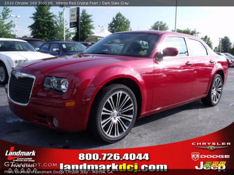 Inferno Red Crystal Pearl / Dark Slate Gray 2010 Chrysler 300 300S V6