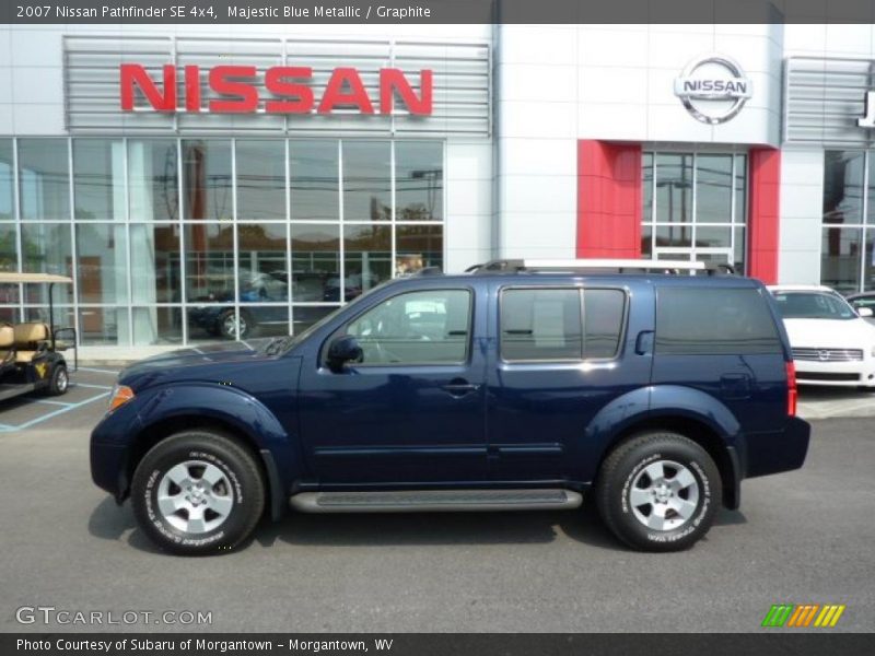 Majestic Blue Metallic / Graphite 2007 Nissan Pathfinder SE 4x4