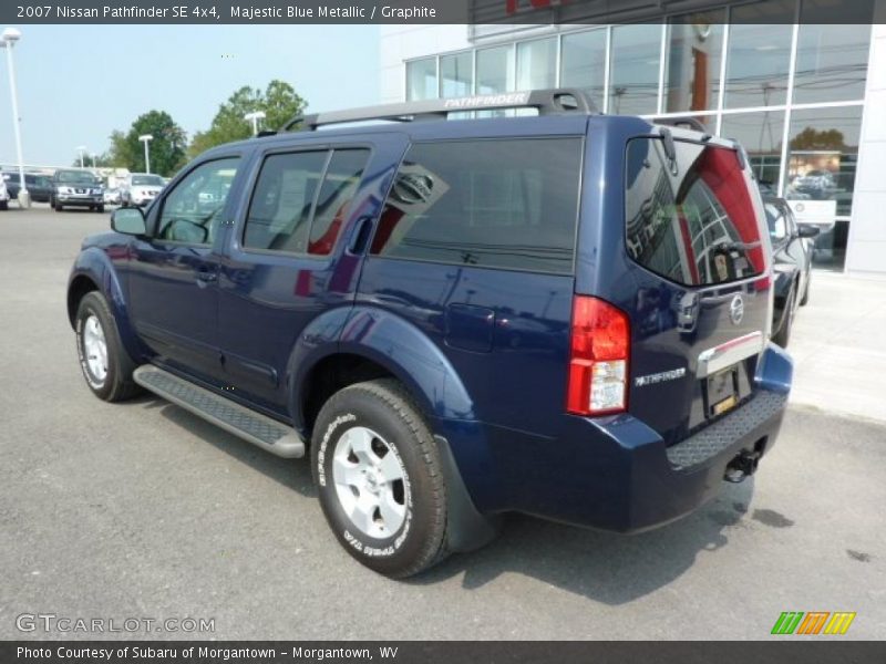 Majestic Blue Metallic / Graphite 2007 Nissan Pathfinder SE 4x4