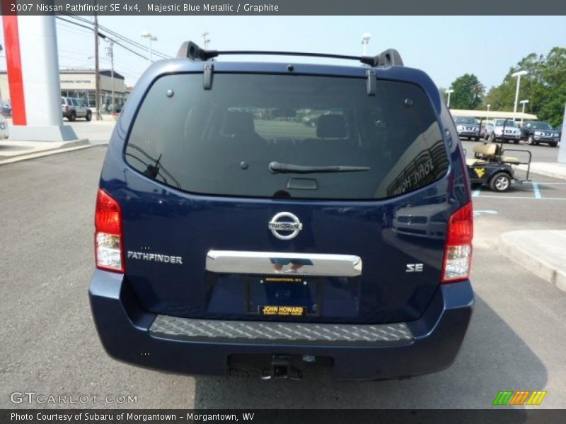 Majestic Blue Metallic / Graphite 2007 Nissan Pathfinder SE 4x4