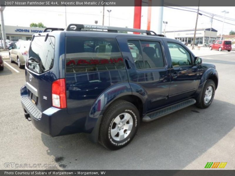 Majestic Blue Metallic / Graphite 2007 Nissan Pathfinder SE 4x4