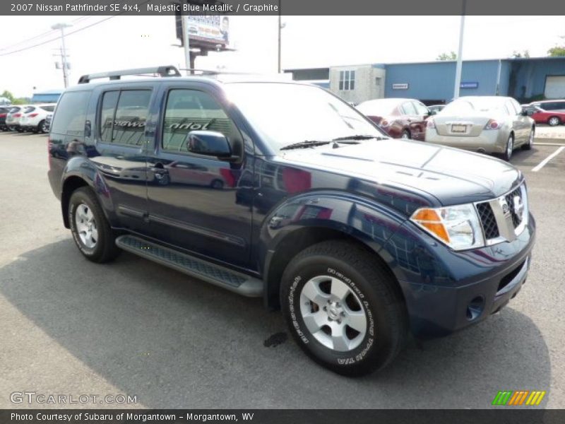 Majestic Blue Metallic / Graphite 2007 Nissan Pathfinder SE 4x4