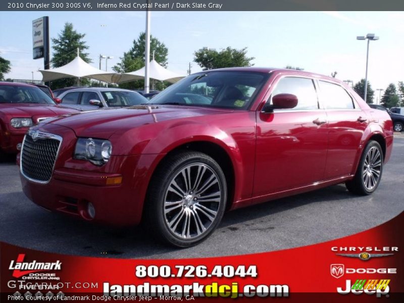 Inferno Red Crystal Pearl / Dark Slate Gray 2010 Chrysler 300 300S V6