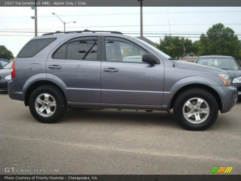 Alpine Gray / Gray 2007 Kia Sorento LX 4WD