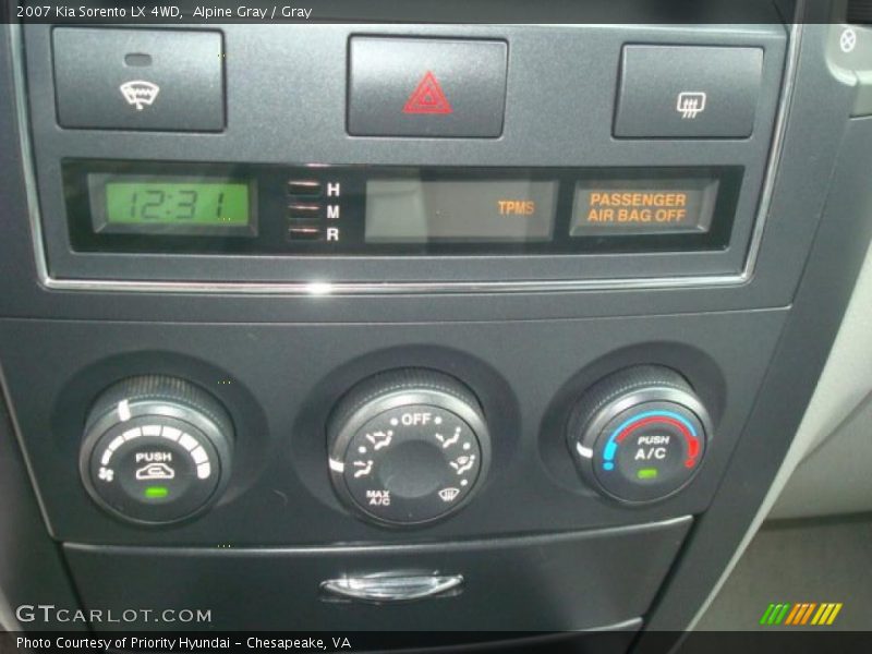 Alpine Gray / Gray 2007 Kia Sorento LX 4WD