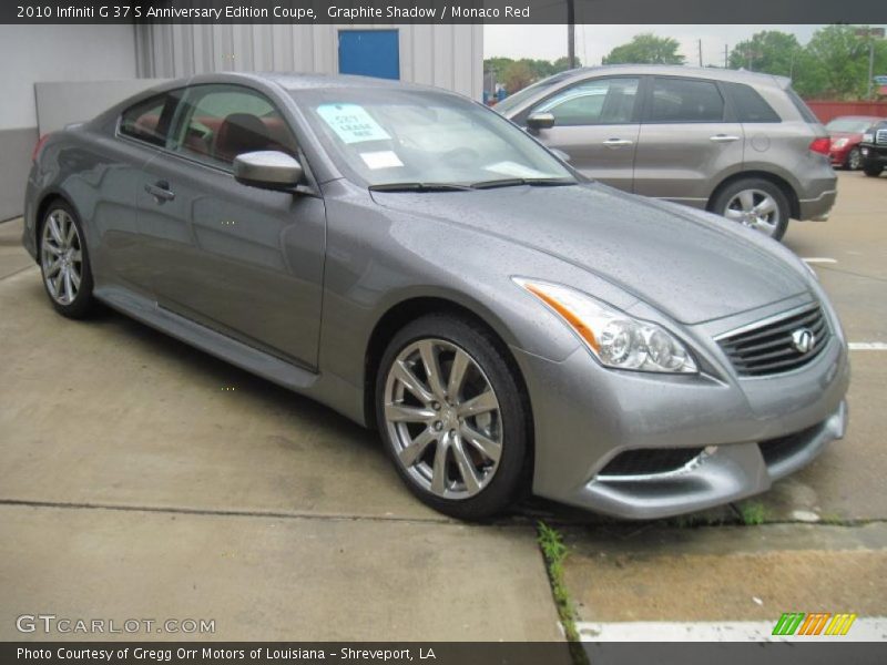 Front 3/4 View of 2010 G 37 S Anniversary Edition Coupe