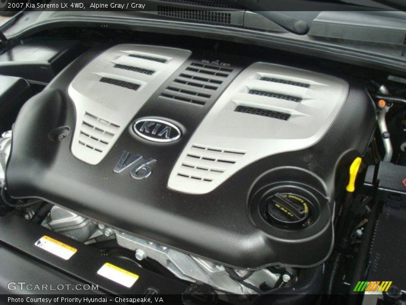 Alpine Gray / Gray 2007 Kia Sorento LX 4WD