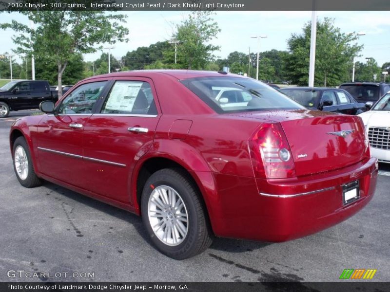 Inferno Red Crystal Pearl / Dark Khaki/Light Graystone 2010 Chrysler 300 Touring