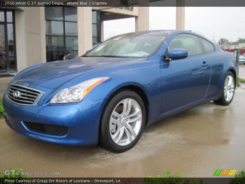 Athens Blue / Graphite 2010 Infiniti G 37 Journey Coupe