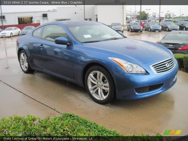 Athens Blue / Graphite 2010 Infiniti G 37 Journey Coupe