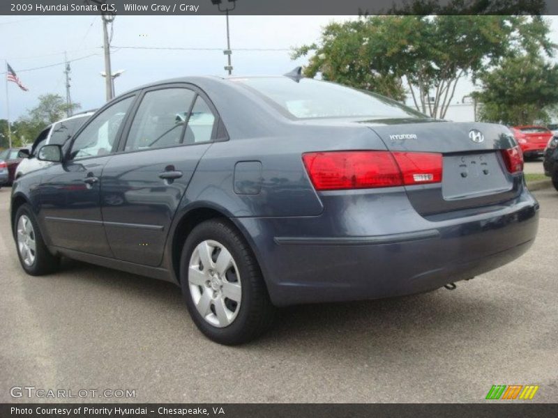 Willow Gray / Gray 2009 Hyundai Sonata GLS