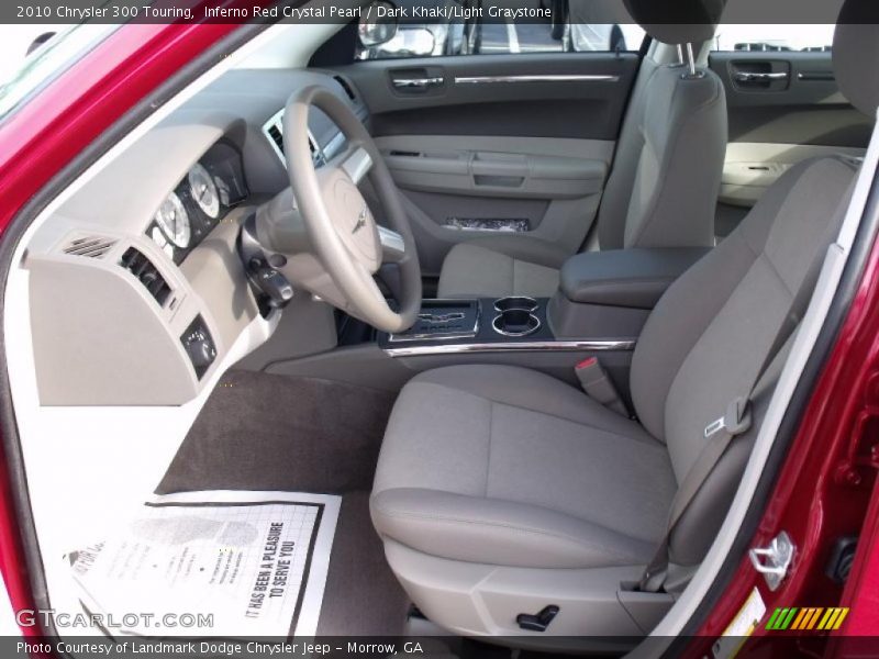 Inferno Red Crystal Pearl / Dark Khaki/Light Graystone 2010 Chrysler 300 Touring
