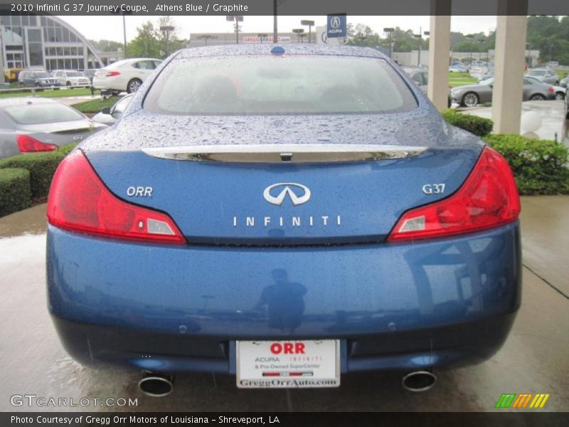 Athens Blue / Graphite 2010 Infiniti G 37 Journey Coupe
