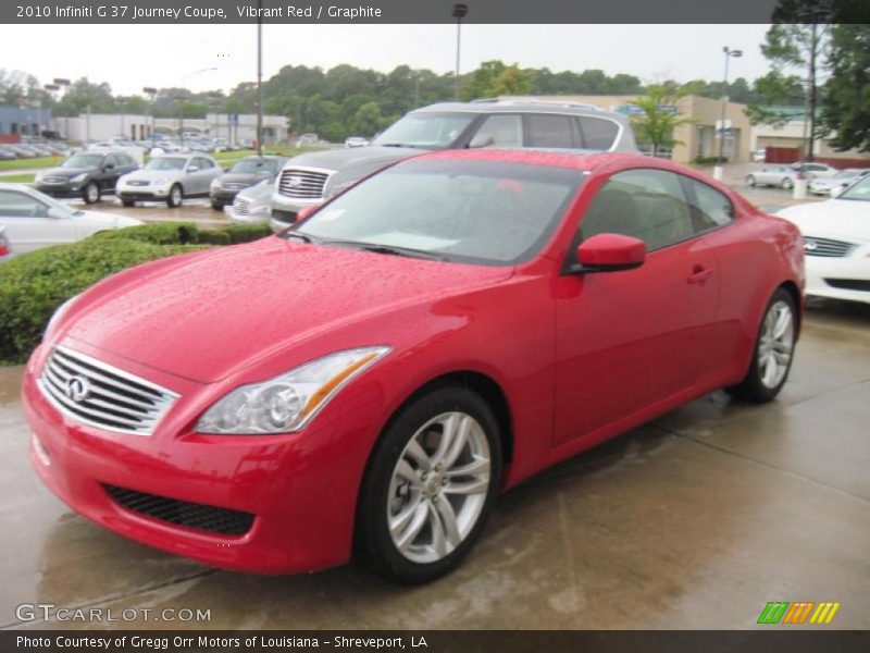 Vibrant Red / Graphite 2010 Infiniti G 37 Journey Coupe
