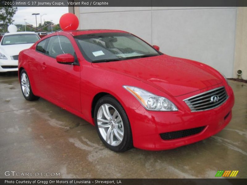 Vibrant Red / Graphite 2010 Infiniti G 37 Journey Coupe