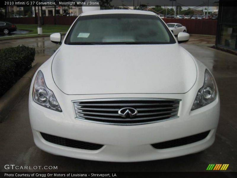 Moonlight White / Stone 2010 Infiniti G 37 Convertible