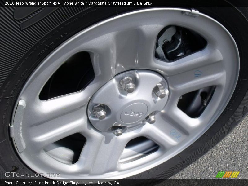 Stone White / Dark Slate Gray/Medium Slate Gray 2010 Jeep Wrangler Sport 4x4