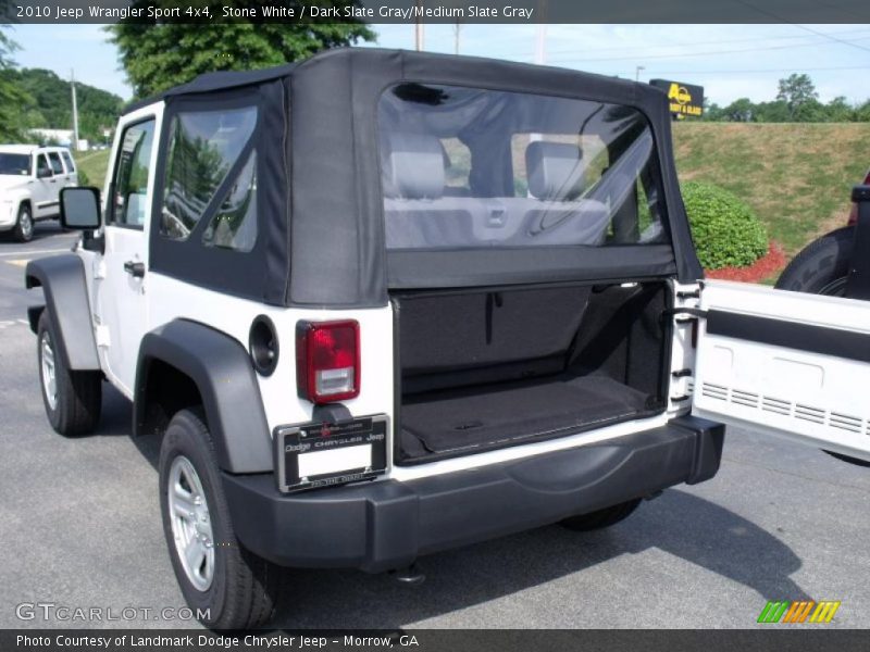 Stone White / Dark Slate Gray/Medium Slate Gray 2010 Jeep Wrangler Sport 4x4