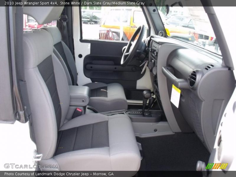 Stone White / Dark Slate Gray/Medium Slate Gray 2010 Jeep Wrangler Sport 4x4