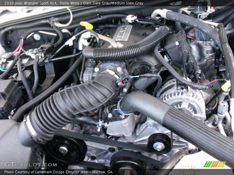 Stone White / Dark Slate Gray/Medium Slate Gray 2010 Jeep Wrangler Sport 4x4