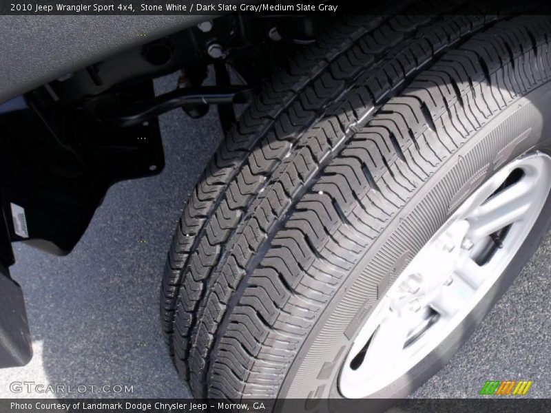 Stone White / Dark Slate Gray/Medium Slate Gray 2010 Jeep Wrangler Sport 4x4