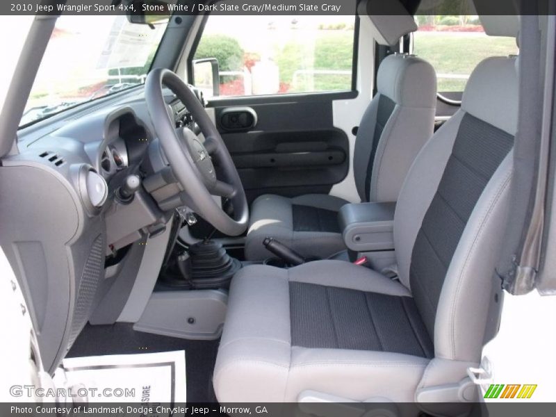 Stone White / Dark Slate Gray/Medium Slate Gray 2010 Jeep Wrangler Sport 4x4