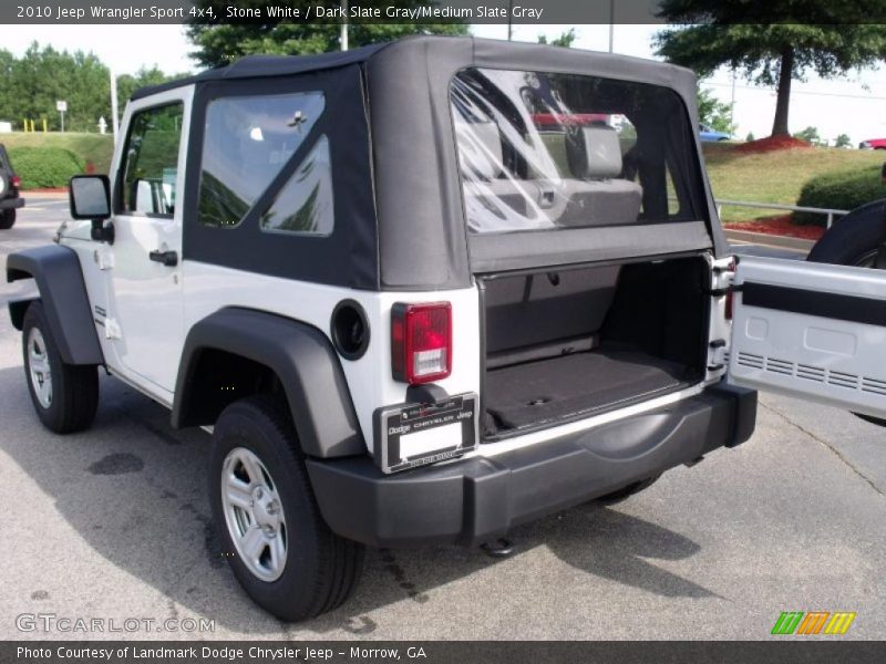 Stone White / Dark Slate Gray/Medium Slate Gray 2010 Jeep Wrangler Sport 4x4