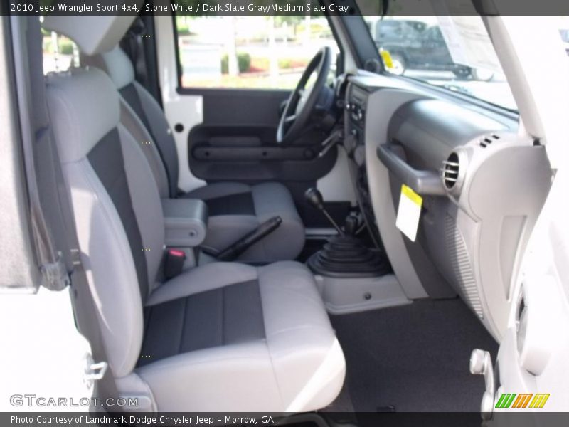 Stone White / Dark Slate Gray/Medium Slate Gray 2010 Jeep Wrangler Sport 4x4