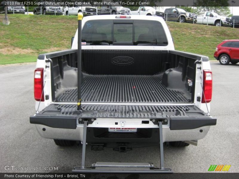 White Platinum Tri-Coat / Camel 2010 Ford F250 Super Duty Lariat Crew Cab 4x4