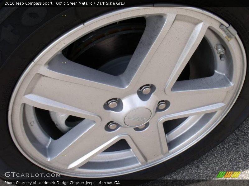 Optic Green Metallic / Dark Slate Gray 2010 Jeep Compass Sport
