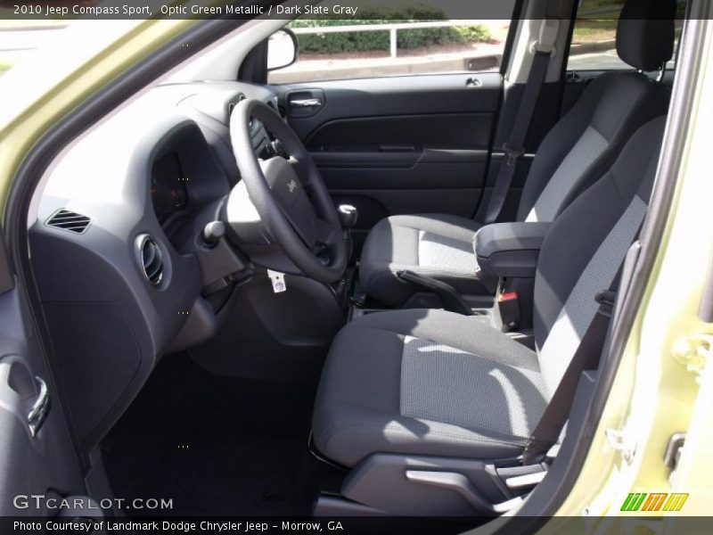 Optic Green Metallic / Dark Slate Gray 2010 Jeep Compass Sport