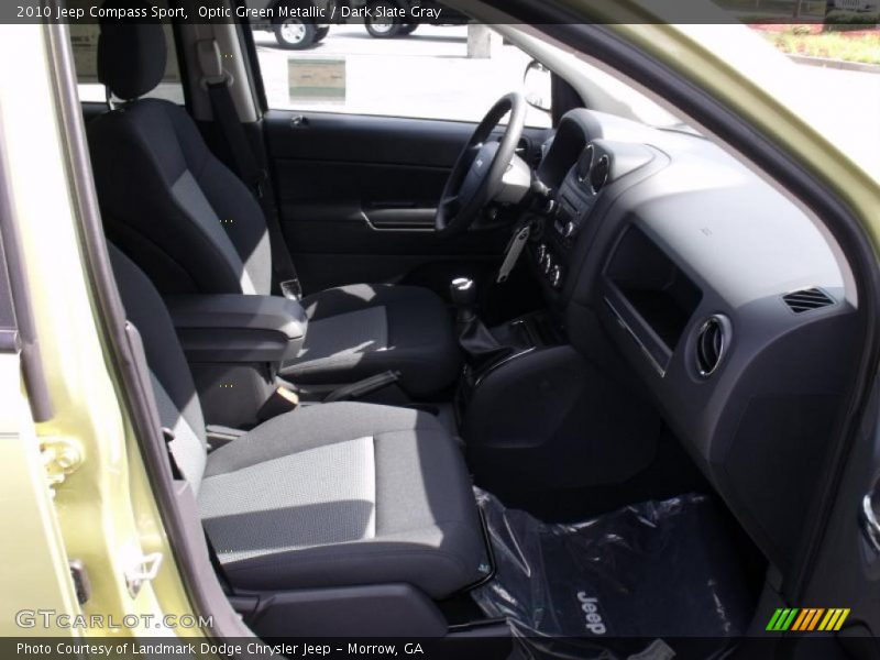 Optic Green Metallic / Dark Slate Gray 2010 Jeep Compass Sport