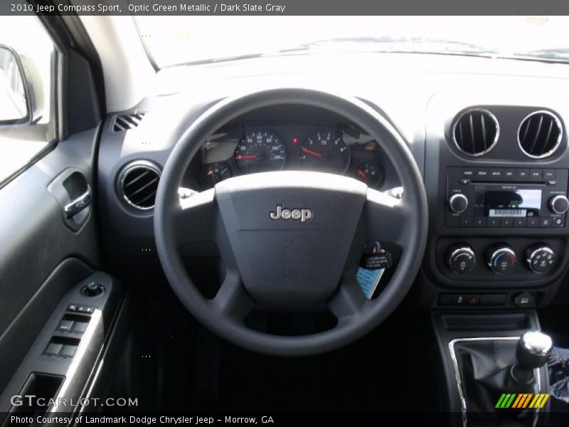 Optic Green Metallic / Dark Slate Gray 2010 Jeep Compass Sport