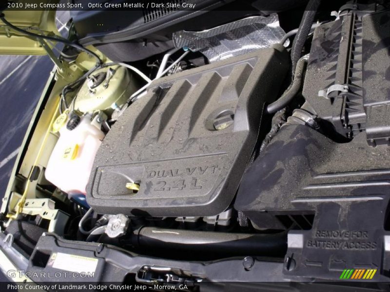 Optic Green Metallic / Dark Slate Gray 2010 Jeep Compass Sport