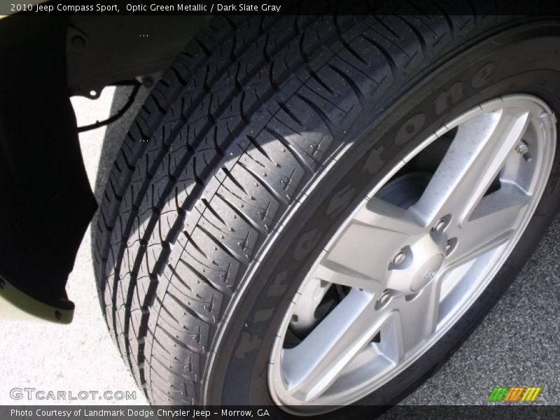 Optic Green Metallic / Dark Slate Gray 2010 Jeep Compass Sport