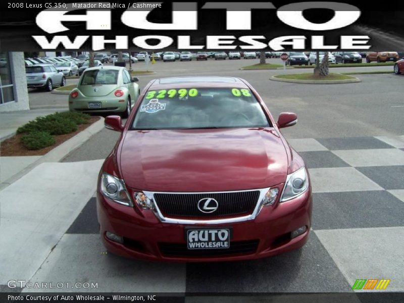 Matador Red Mica / Cashmere 2008 Lexus GS 350